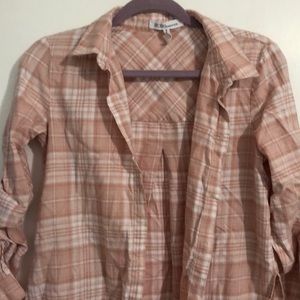 BCBGeneration light pink plaid tunic S